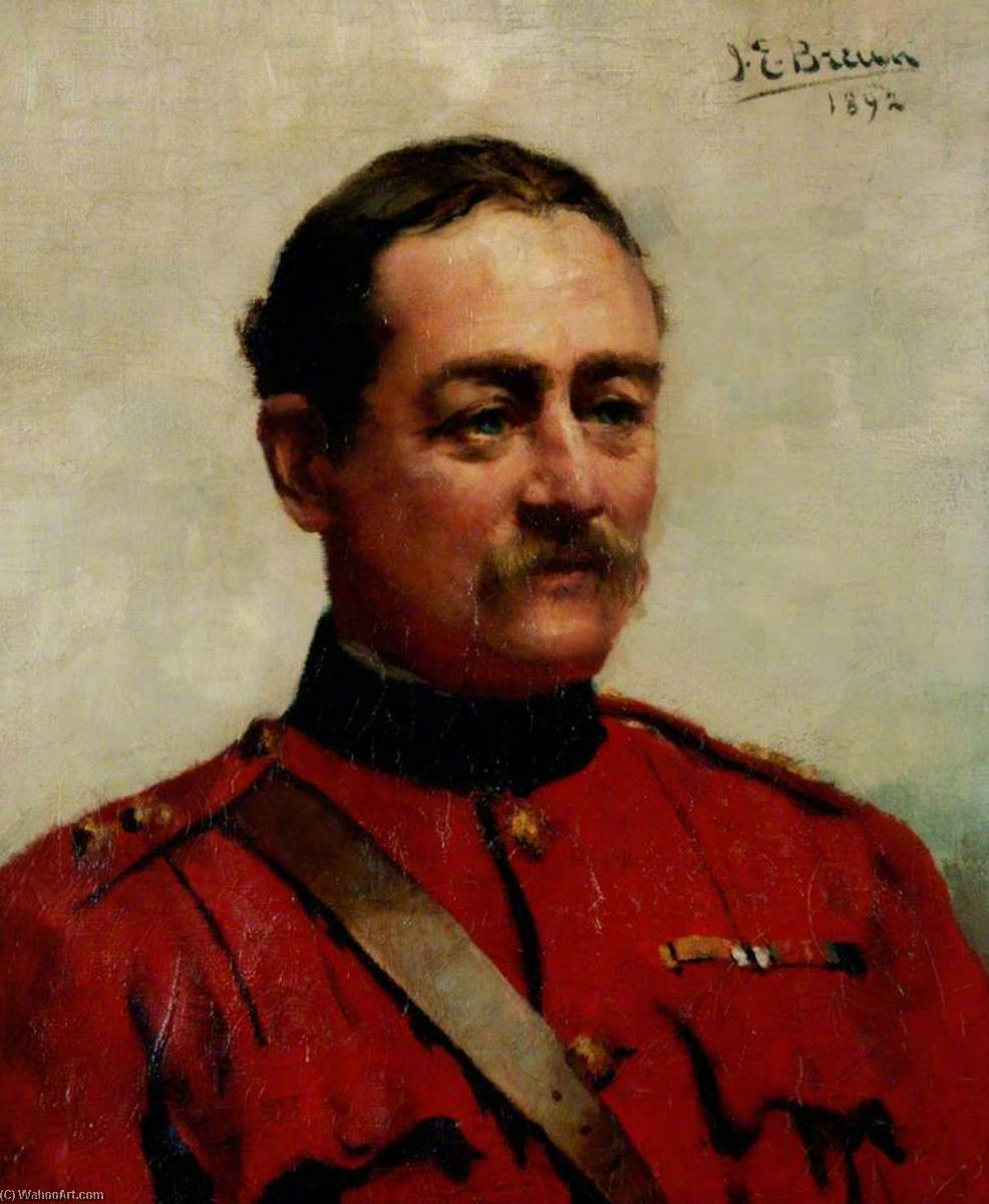 Order Art Reproductions Lieutenant Colonel Hutton, 1892 by John Ernest Breun (1862-1921) | ArtsDot.com
