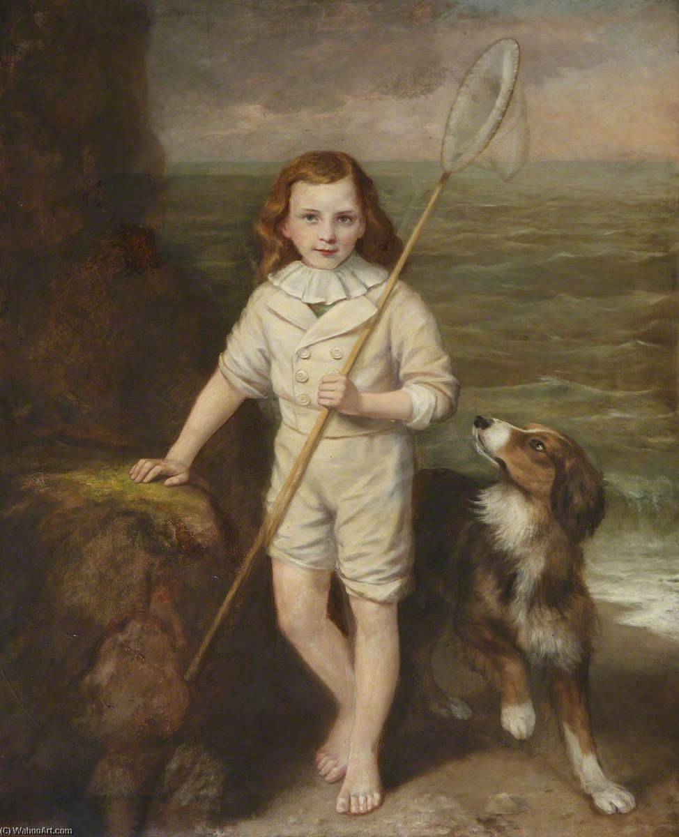 Order Art Reproductions Godfrey Arlosh (1870–1890) (son of Isabella and James Arlosh) by William Salter Herrick (1807-1891) | ArtsDot.com