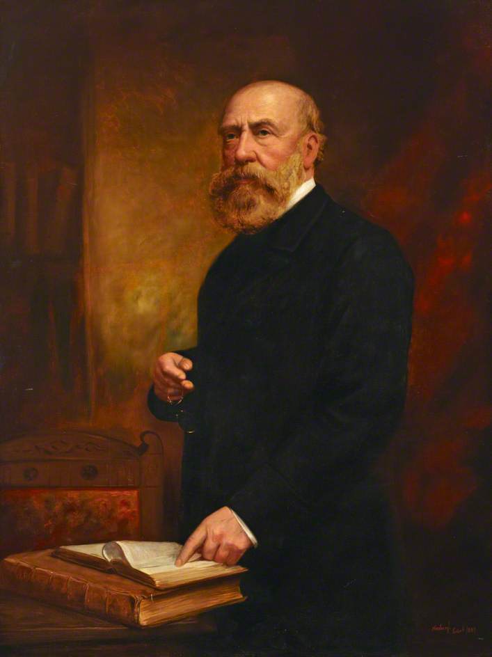 Order Paintings Reproductions Robert Barnes (1817–1907), MD, FRCP, FRCS, 1889 by John A Horsburgh (1835-1924) | ArtsDot.com