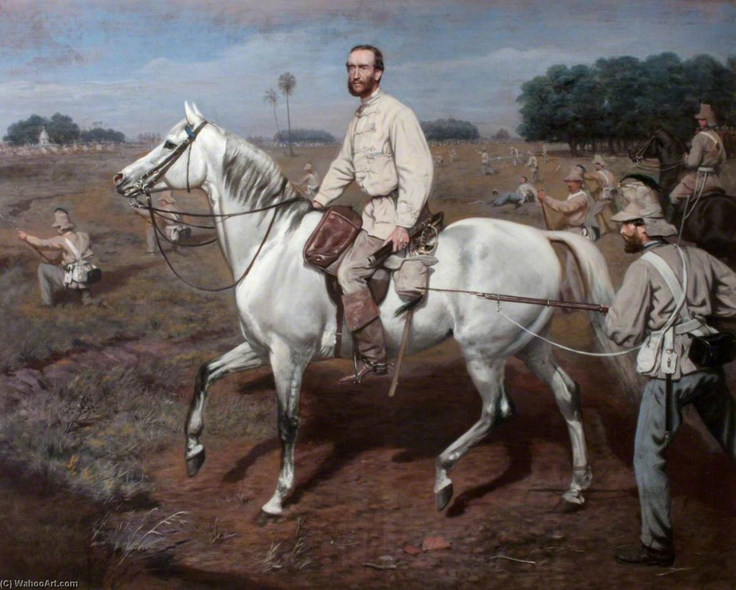 顺序 藝術再現 领主 印度马克·克尔 阿标, 1858 通过 Charles Augustus Henry Lutyens (1829-1915) | ArtsDot.com