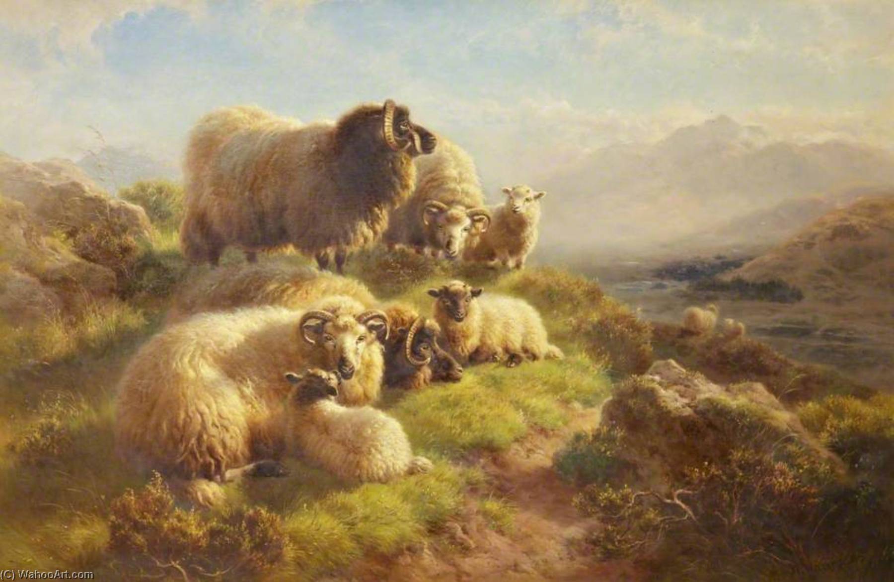 Order Paintings Reproductions Morning near Oban, 1897 by William Watson Ii (1847-1921) | ArtsDot.com
