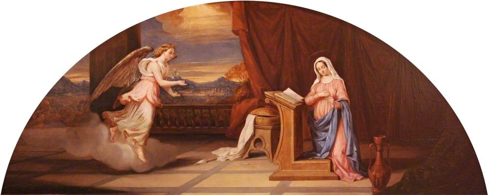Order Paintings Reproductions The Annunciation, 1844 by Willes Maddox (1813-1853) | ArtsDot.com