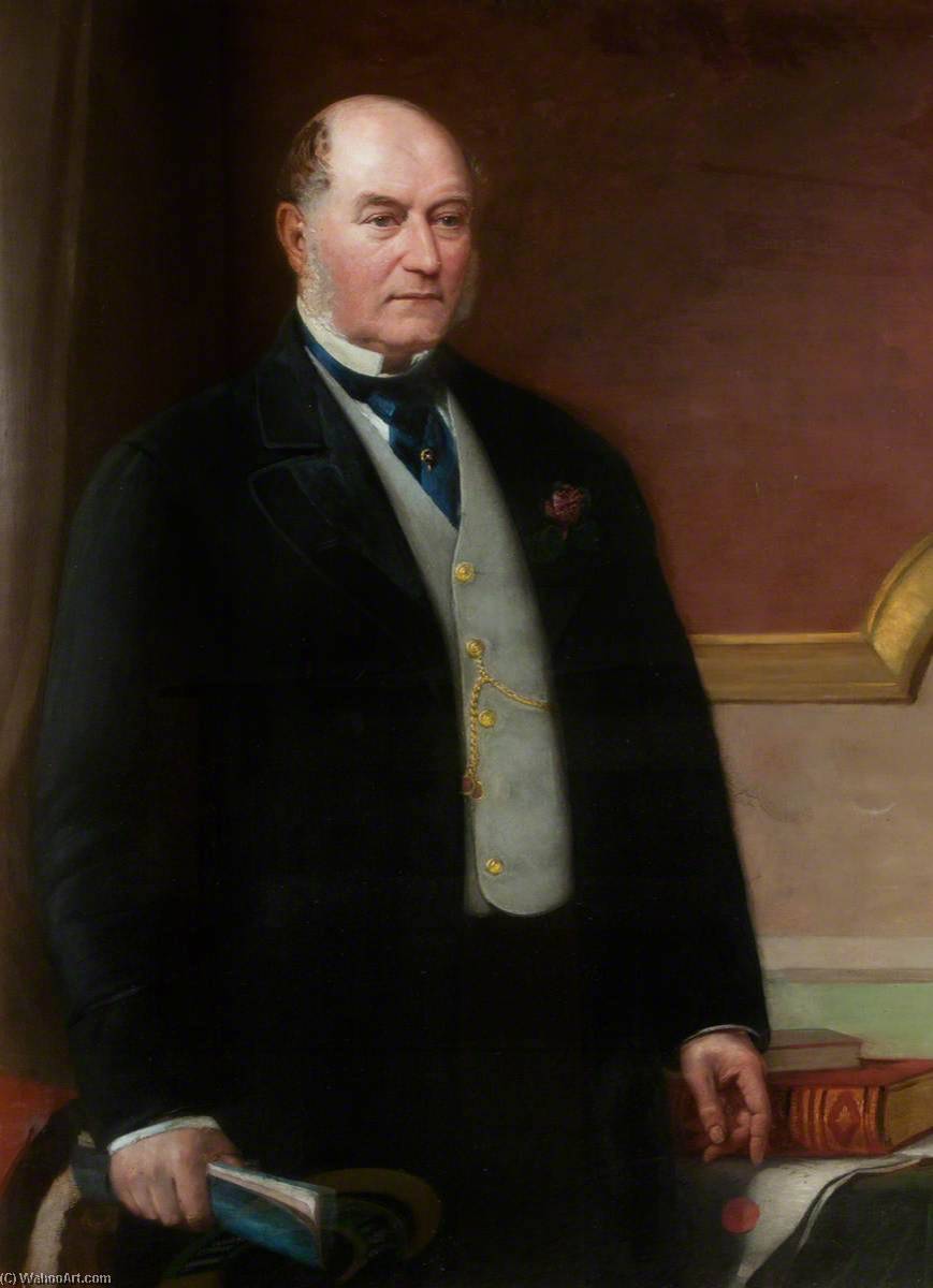 Order Art Reproductions Sir John Preston, JP, Mayor (1877 1878) by Thomas Alfred Jones (1823-1893) | ArtsDot.com