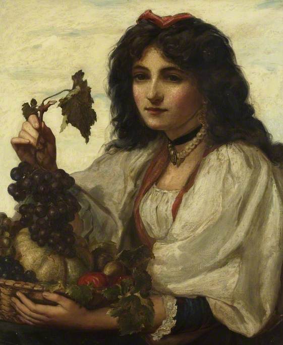 Order Art Reproductions The Italian Fruit Seller by John Hanson Walker (1844-1933) | ArtsDot.com