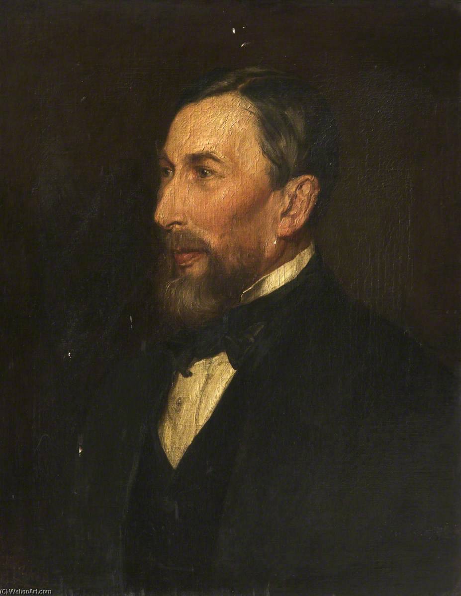 Order Oil Painting Replica Thomas Jones, Chetham`s Librarian by John Hanson Walker (1844-1933) | ArtsDot.com