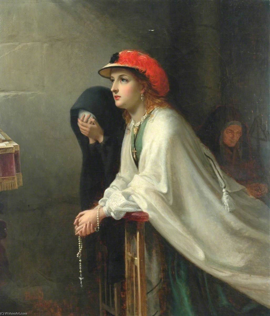 Order Paintings Reproductions Prayer, 1862 by Thomas Brooks (1818-1891) | ArtsDot.com