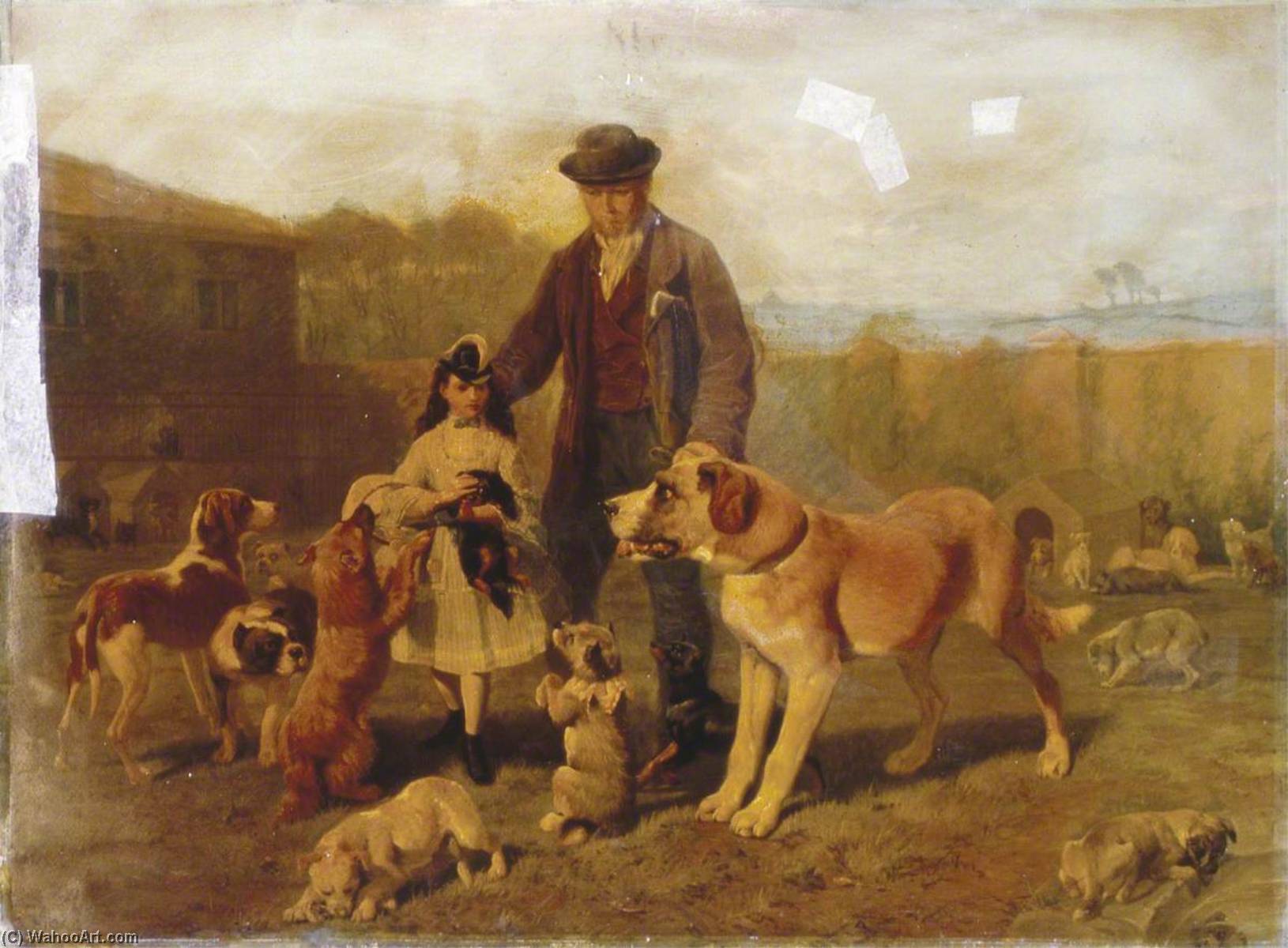 Order Oil Painting Replica The Dogs Refuge, 1871 by John Charles Dollman (1851-1934) | ArtsDot.com