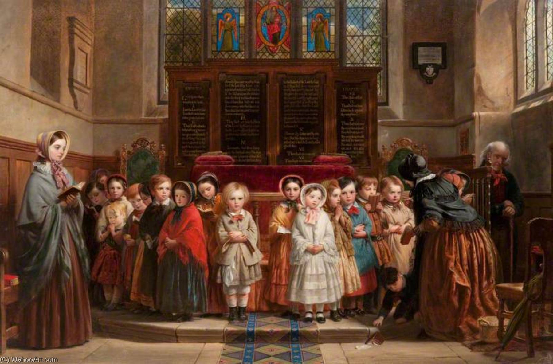 Order Artwork Replica The Sunday School by Robert Mcinnes (1801-1886) | ArtsDot.com