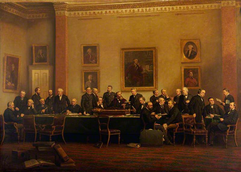 Order Oil Painting Replica Council of the College, 1884–1885, 1887 by Henry Jamyn Brooks (1839-1925) | ArtsDot.com