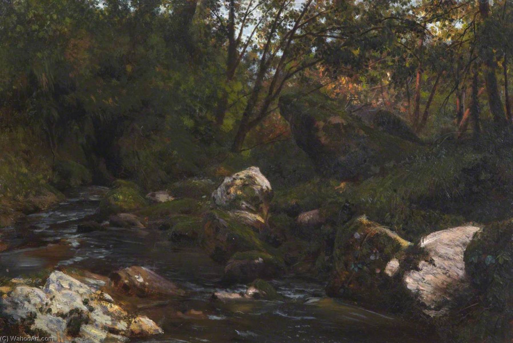 Buy Museum Art Reproductions A Derbyshire Brook by Thomas Stuart Smith (1815-1869) | ArtsDot.com