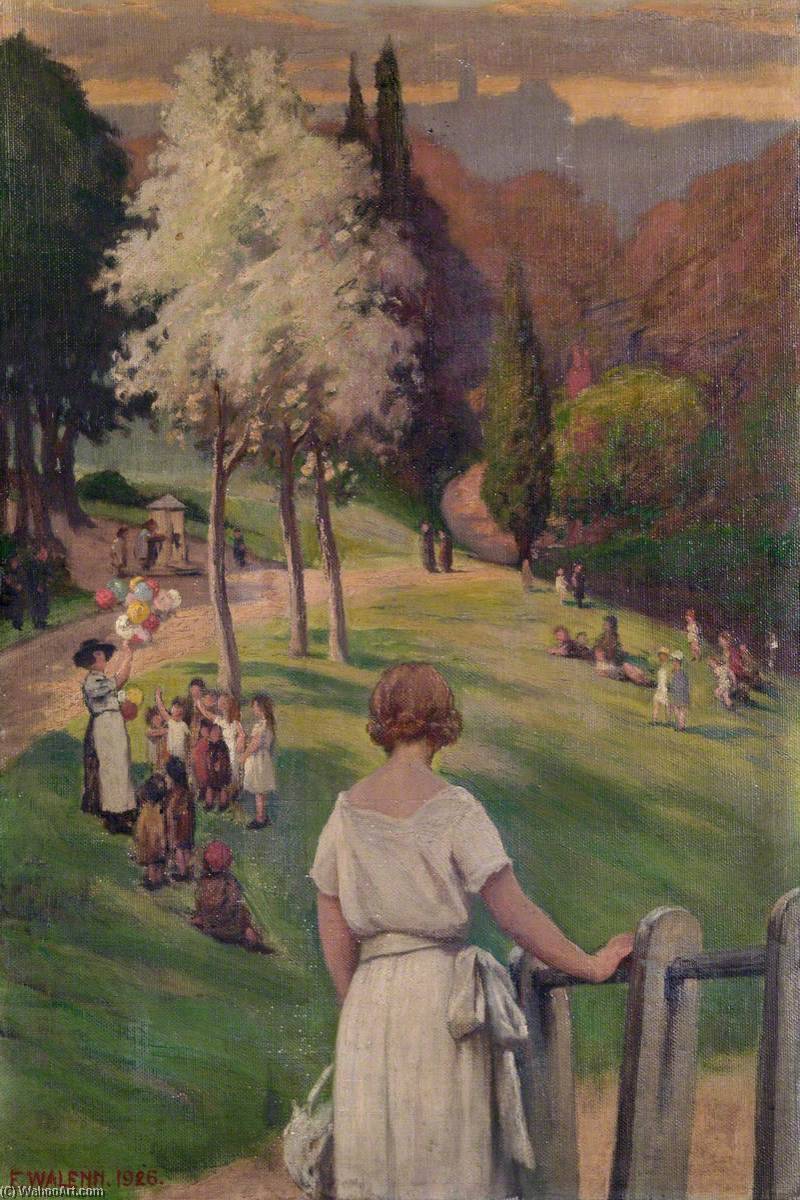 Order Oil Painting Replica Looking towards Highgate, 1926 by Frederick Dudley Walenn (1869-1939) | ArtsDot.com