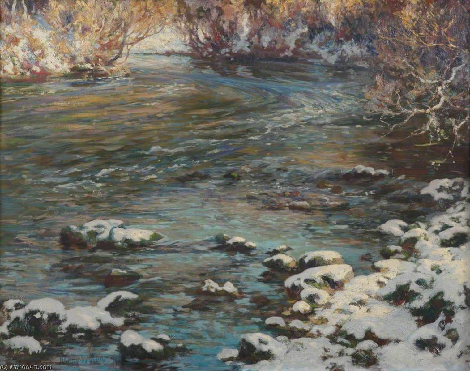 Buy Museum Art Reproductions The Swift Flowing Teme by Harry William Adams (1868-1947) | ArtsDot.com