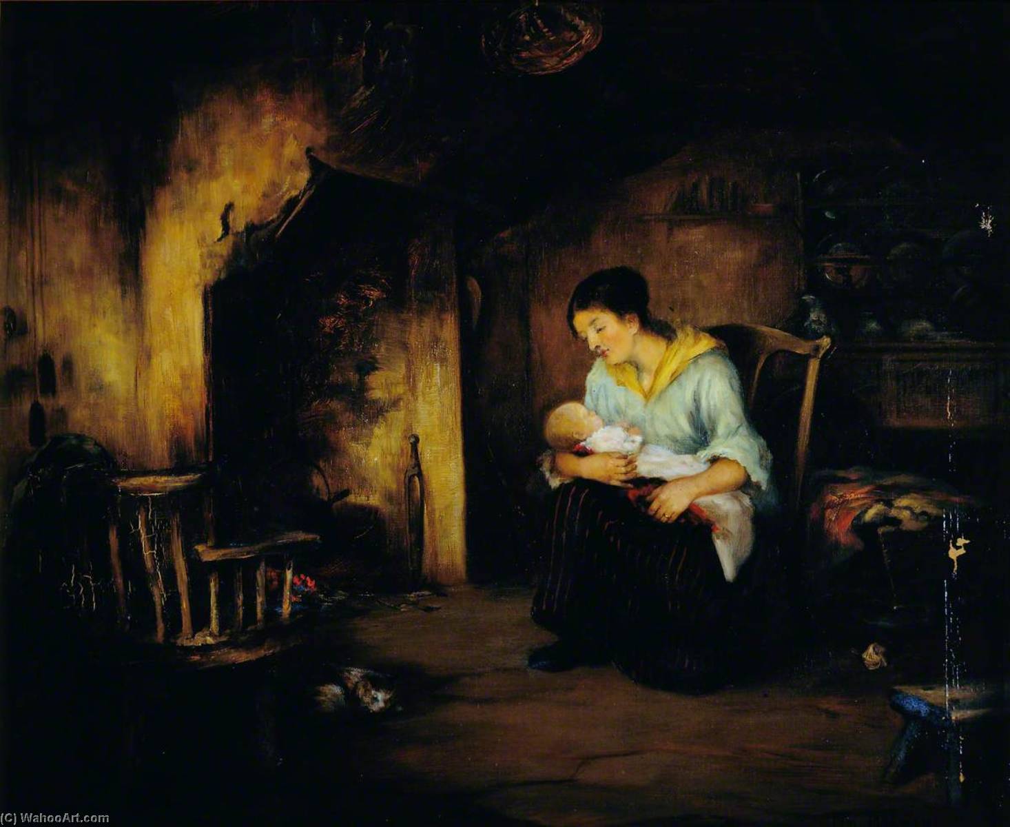 Order Oil Painting Replica Shepherd`s Cottage, 1893 by Thomas Mcewan (1846-1914) | ArtsDot.com