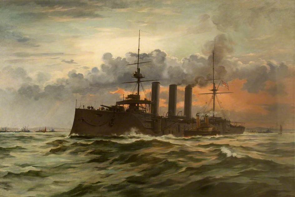 Buy Museum Art Reproductions HMS `Monmouth`, 1905 by Frank Watson Wood (Inspired By) (1862-1953) | ArtsDot.com