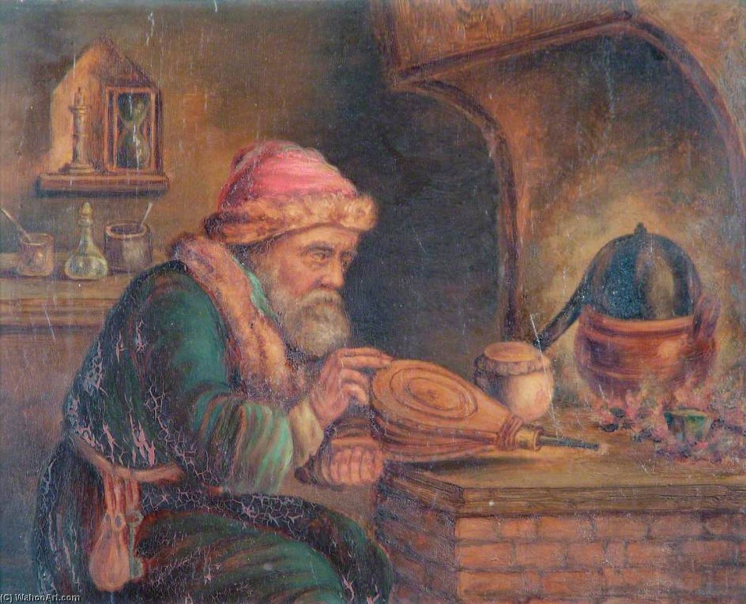 Order Oil Painting Replica The Alchemist, 1900 by William Samuel Wright (1831-1915) | ArtsDot.com