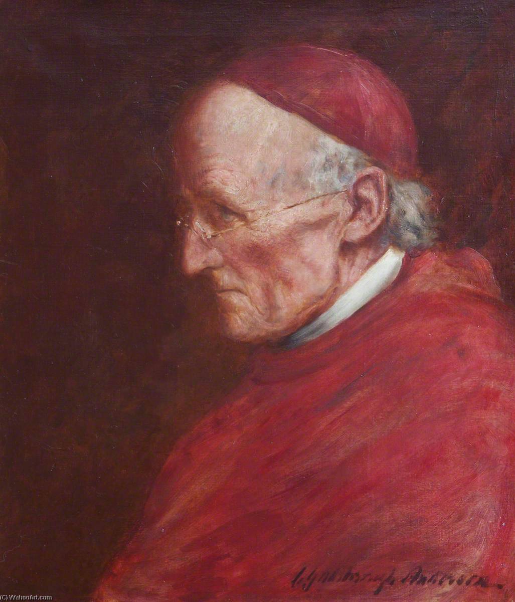 Order Paintings Reproductions Henry Edward Manning (1808–1892), Cardinal by Charles Goldsborough Anderson (1865-1936) | ArtsDot.com