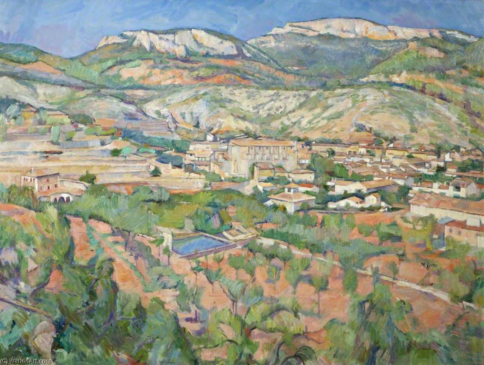 Buy Museum Art Reproductions Majorcan Landscape by George Sweet (Inspired By) (1909-1997) | ArtsDot.com