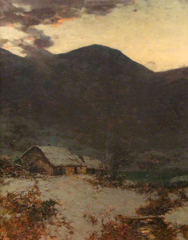 Order Paintings Reproductions Winter Gloaming by Alexander Kellock Brown (1849-1922) | ArtsDot.com