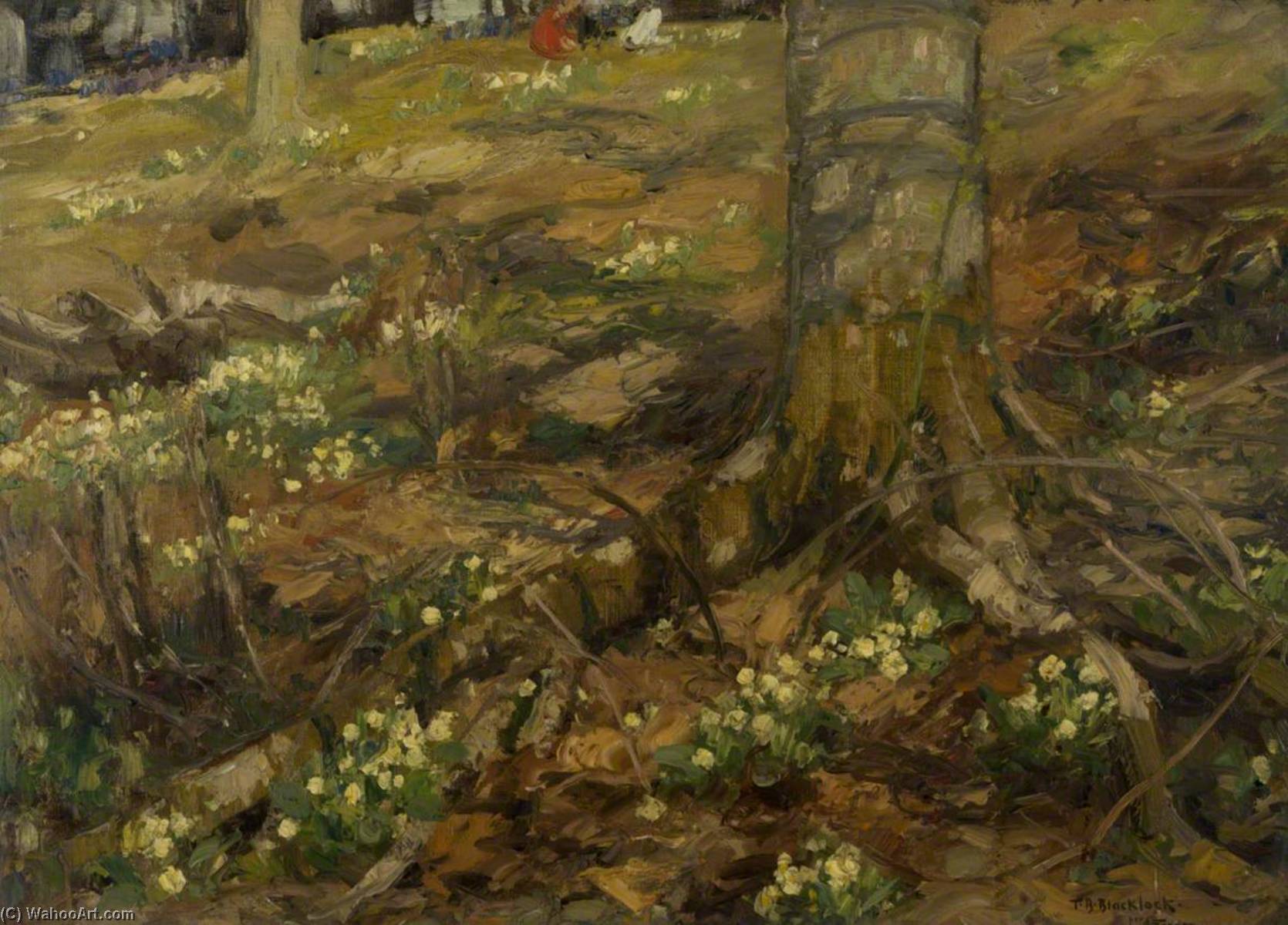 Buy Museum Art Reproductions Woodland Scene by Thomas Bromley Blacklock (1863-1903) | ArtsDot.com