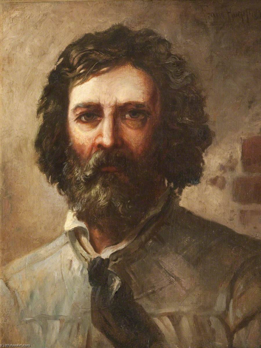 Order Oil Painting Replica Self Portrait, 1890 by Franz Höpfner (1840-1893) | ArtsDot.com