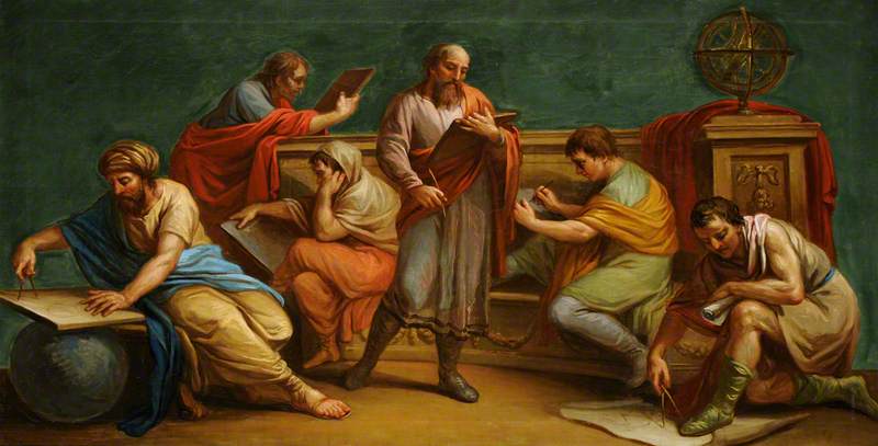 Order Oil Painting Replica A Greek Philosopher and His Disciples, 1767 by Antonio Zucchi (1726-1795) | ArtsDot.com