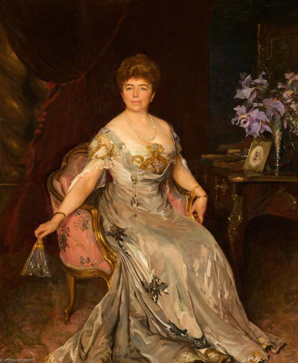 Buy Museum Art Reproductions Florentia Maria Crawshay, née Wood, 1906 by John Henry Frederick Bacon (1865-1914) | ArtsDot.com