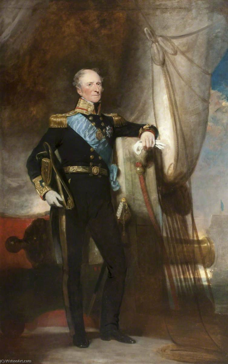 Order Art Reproductions Admiral Sir Peter Halkett of Pitferrane (1765–1839), 1837 by John Watson Gordon | ArtsDot.com