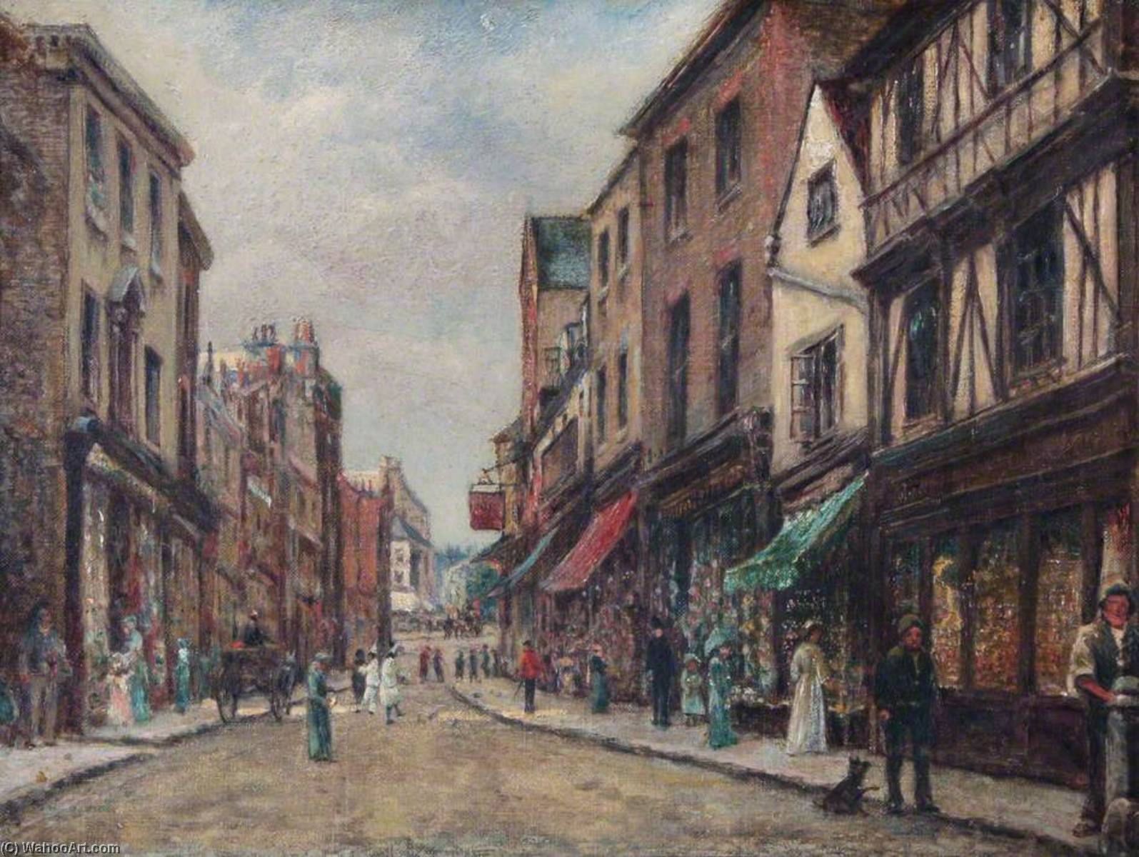 Order Art Reproductions Thames Street, Kingston, Surrey, 1905 by William Freeman (1838-1918) | ArtsDot.com