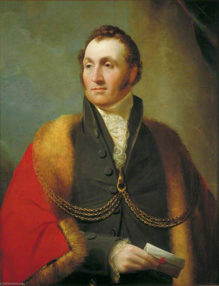Buy Museum Art Reproductions John Reay, Sheriff of London (1814–1815) by James Lonsdale (1777-1839) | ArtsDot.com