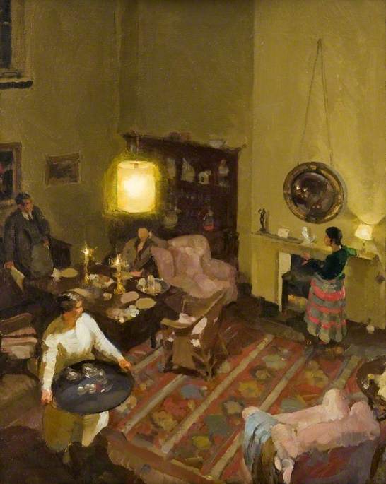Buy Museum Art Reproductions Interior Studio Supper, 1930 by Amy Katherine Browning (Inspired By) (1881-1978) | ArtsDot.com