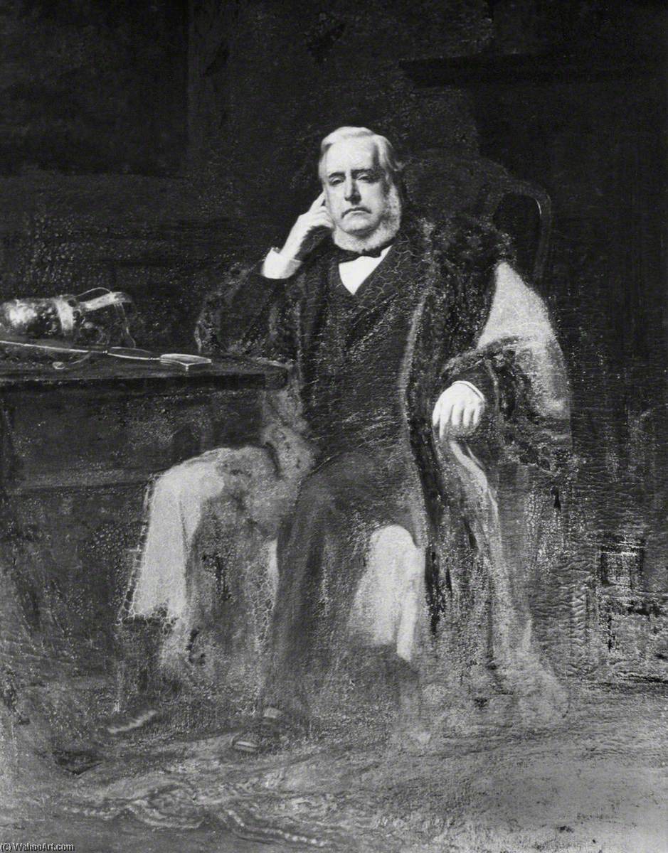 Order Paintings Reproductions William Brown, Mayor of Chester (1886–1887), 1887 by Thomas Leonard Hughes (1862-1941) | ArtsDot.com
