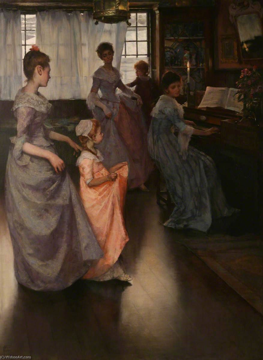 Order Art Reproductions The Minuet by Elizabeth Adela Stanhope Forbes (1859-1912, Canada) | ArtsDot.com