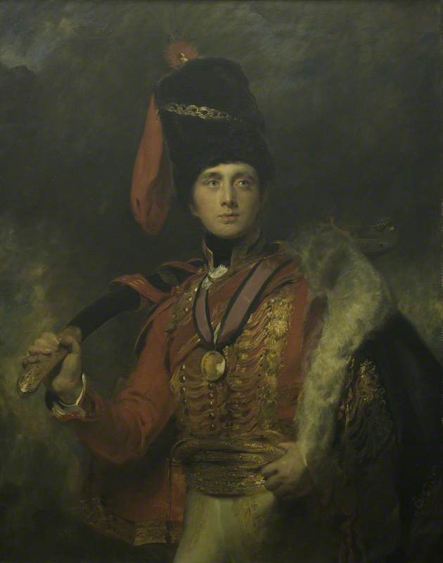 Order Oil Painting Replica Charles William Stewart (Later Vane) (1778–1854), Baron Stewart, Later 3rd Marquess of Londonderry, in Hussar Uniform (after Thomas Lawrence) by Edmond Brock (1882-1952) | ArtsDot.com