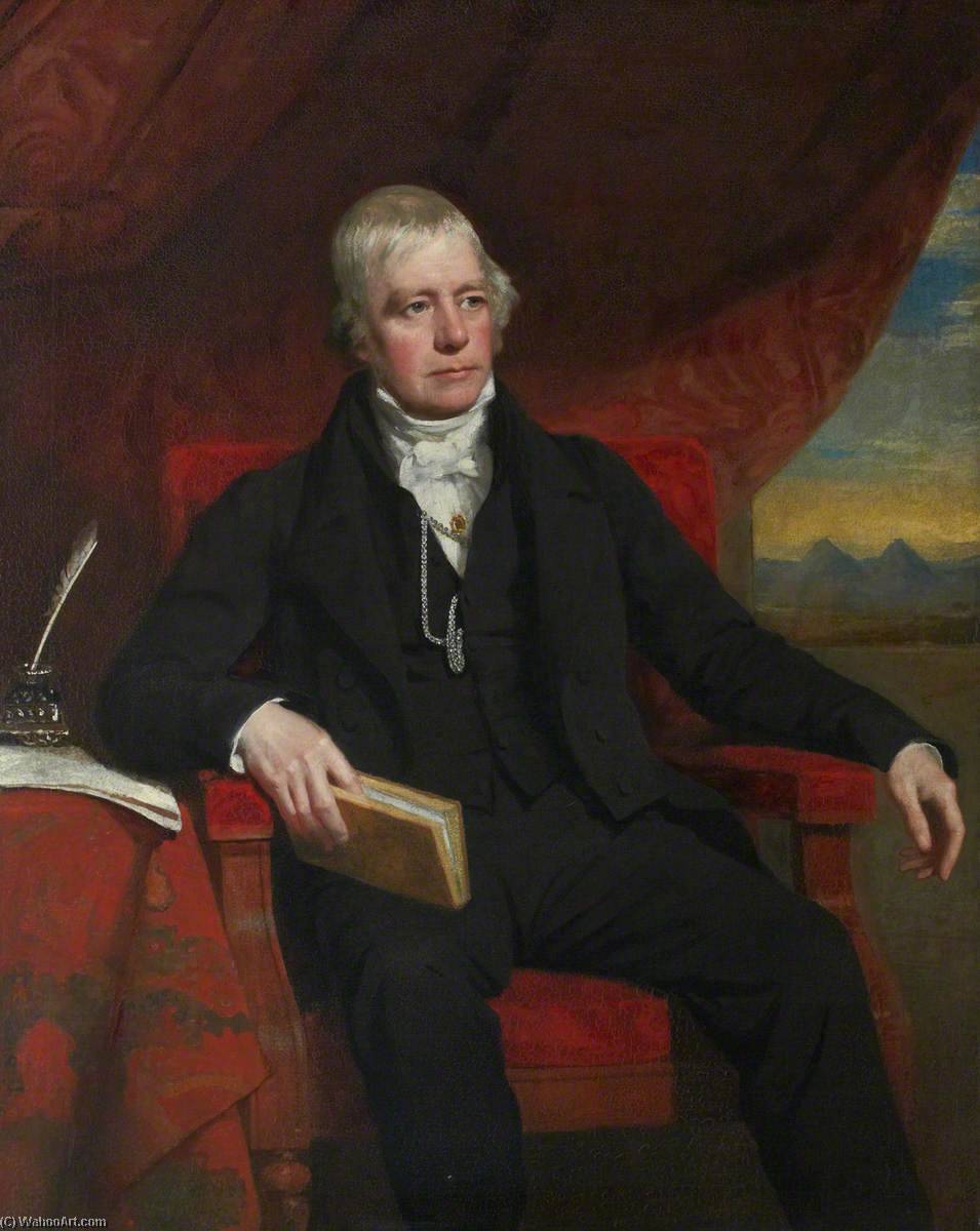 Order Art Reproductions Sir Walter Scott (1771–1832), Bt, FRSE, 1829 by John Graham Gilbert (1794-1866) | ArtsDot.com