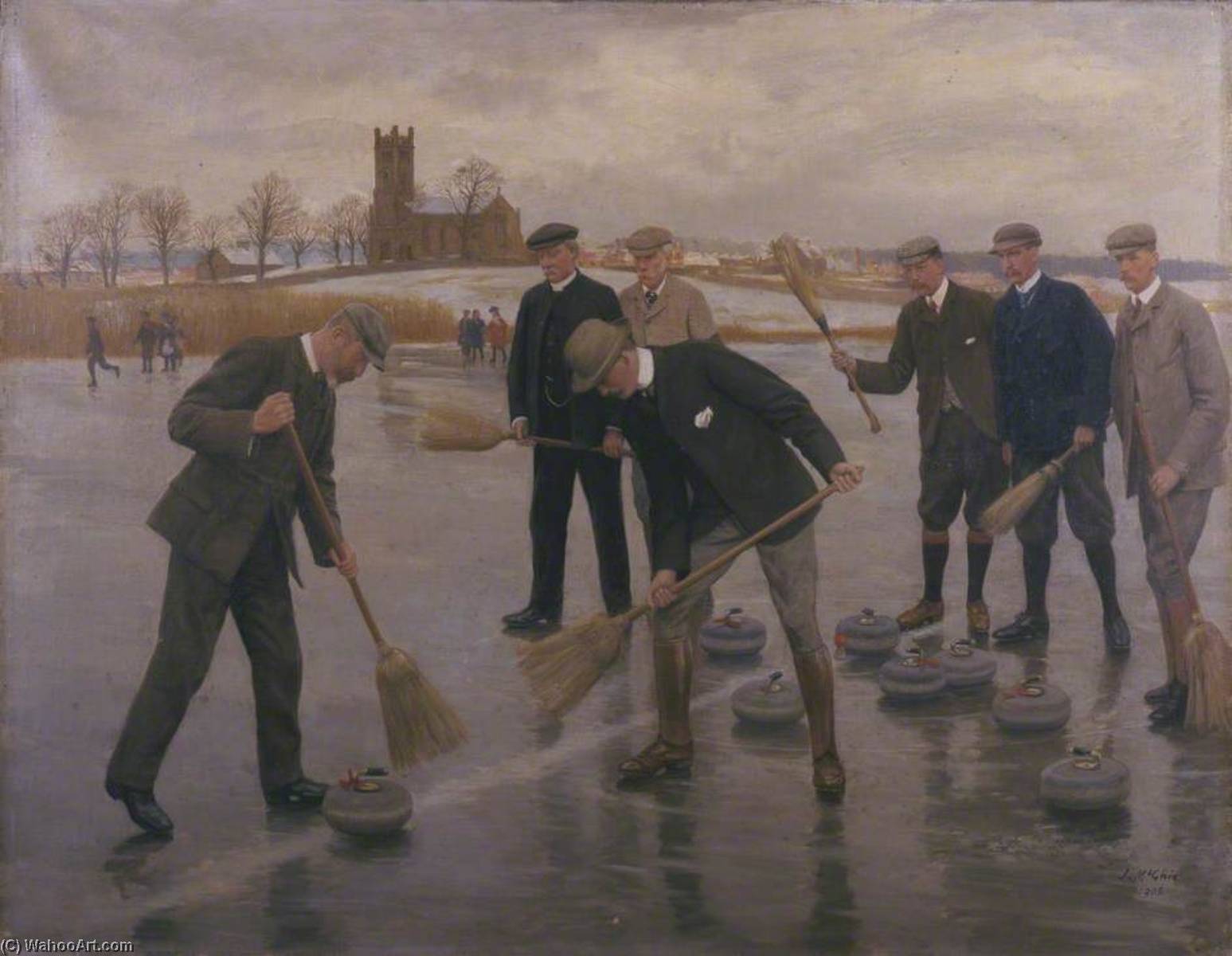 Order Art Reproductions The Curlers, 1905 by John Mcghie (1867-1952) | ArtsDot.com