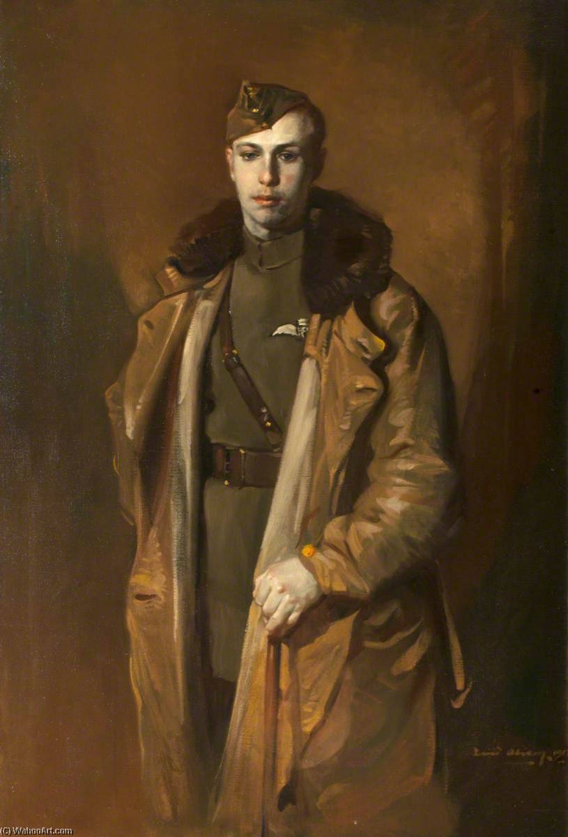 Order Art Reproductions 2nd Lieutenant J. P. C. Mitchell, 1917 by David Alison (Inspired By) (1882-1955) | ArtsDot.com
