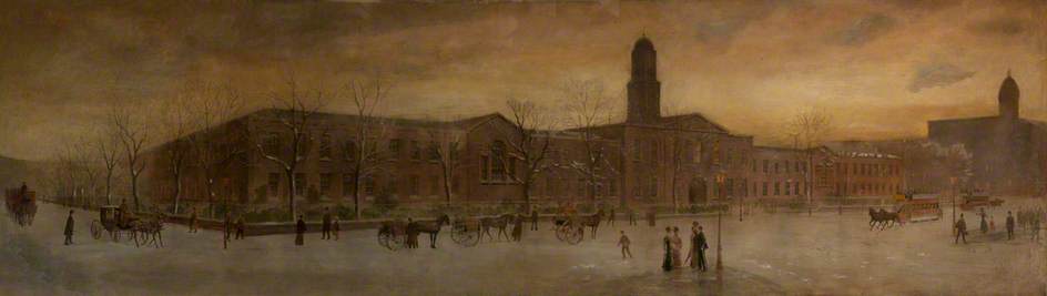 顺序 藝術再現 White Linen Hall, 1896 。, 1908 通过 Joseph W Carey (1859-1937) | ArtsDot.com