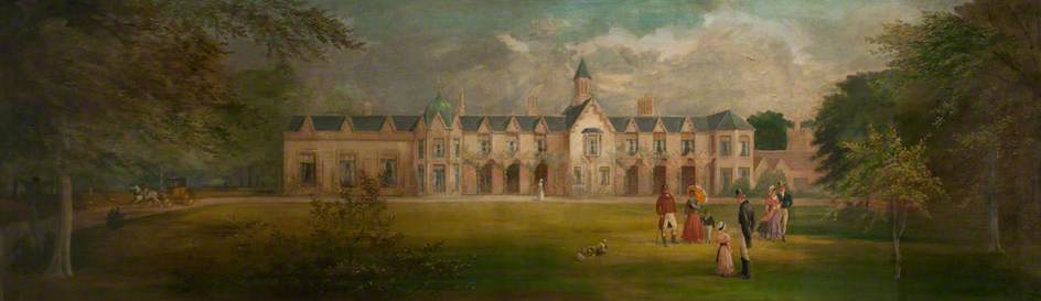 Buy Museum Art Reproductions Mansion of Lord Donegall, Ormeau, 1840, 1906 by Joseph W Carey (1859-1937) | ArtsDot.com