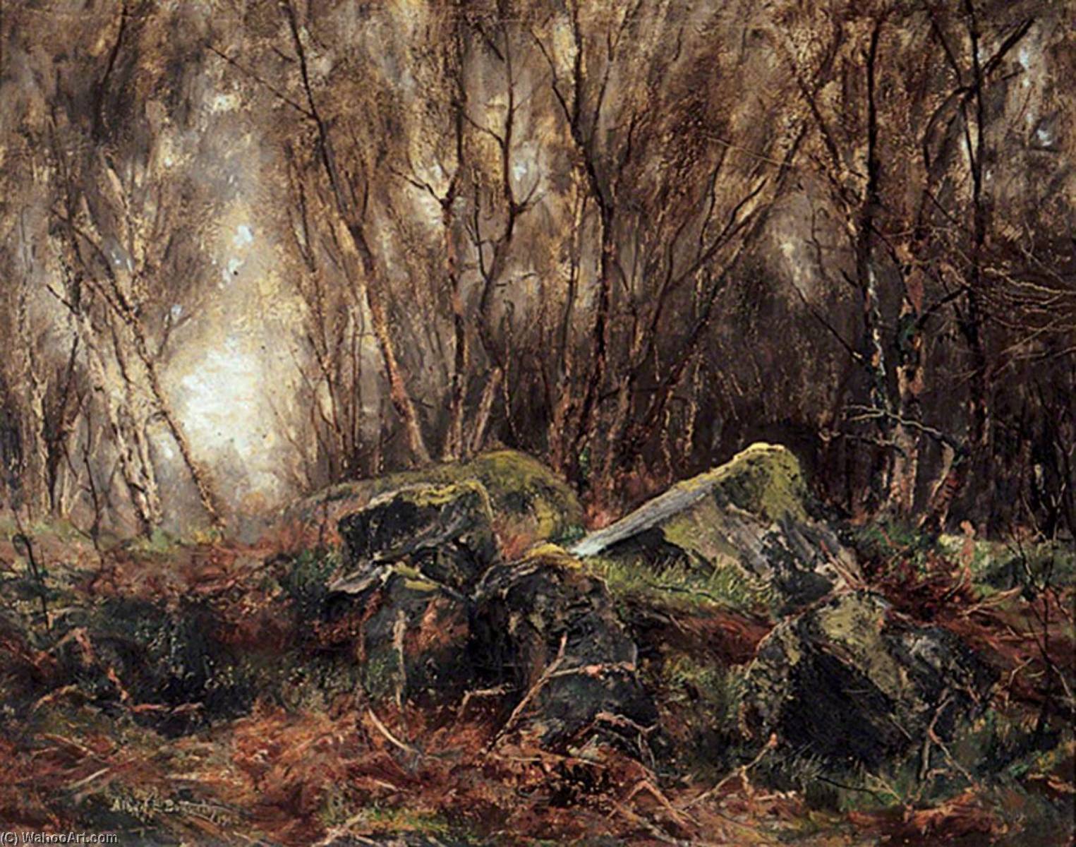 Order Oil Painting Replica Meanwood Woods, Leeds, 1903 by Albert Ernest Bottomley (1873-1950) | ArtsDot.com