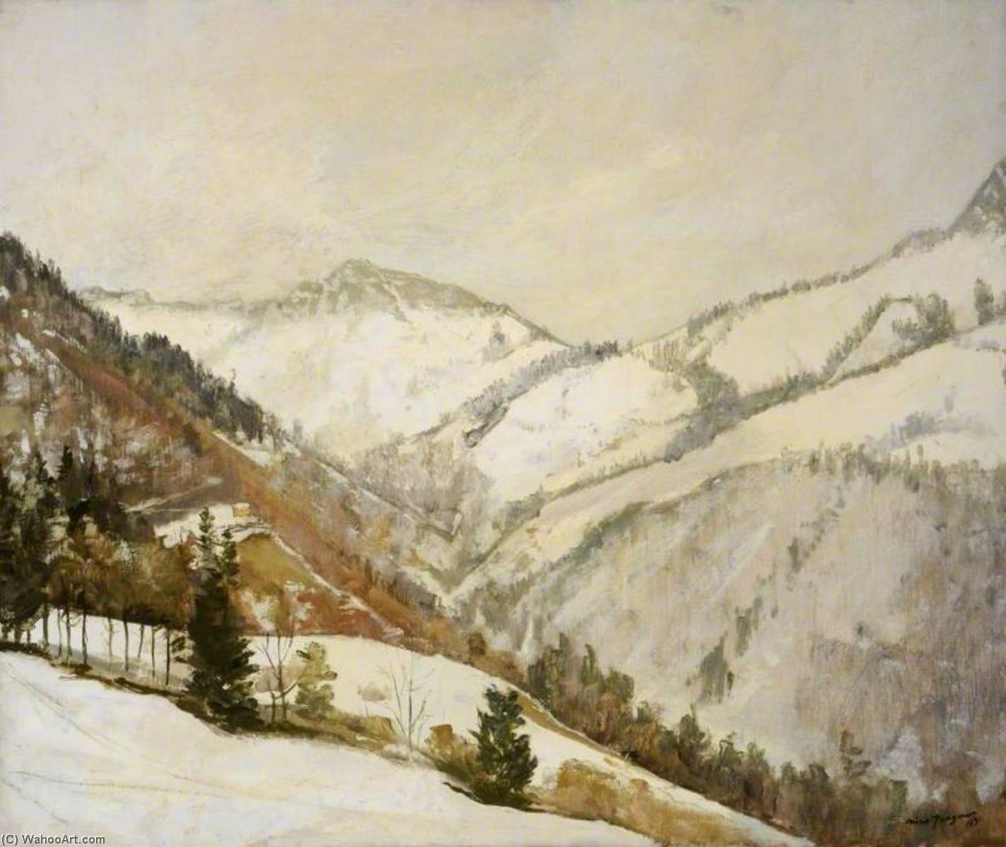 Order Art Reproductions Les Avants, Switzerland, 1931 by Nico Jungman (1872-1935) | ArtsDot.com