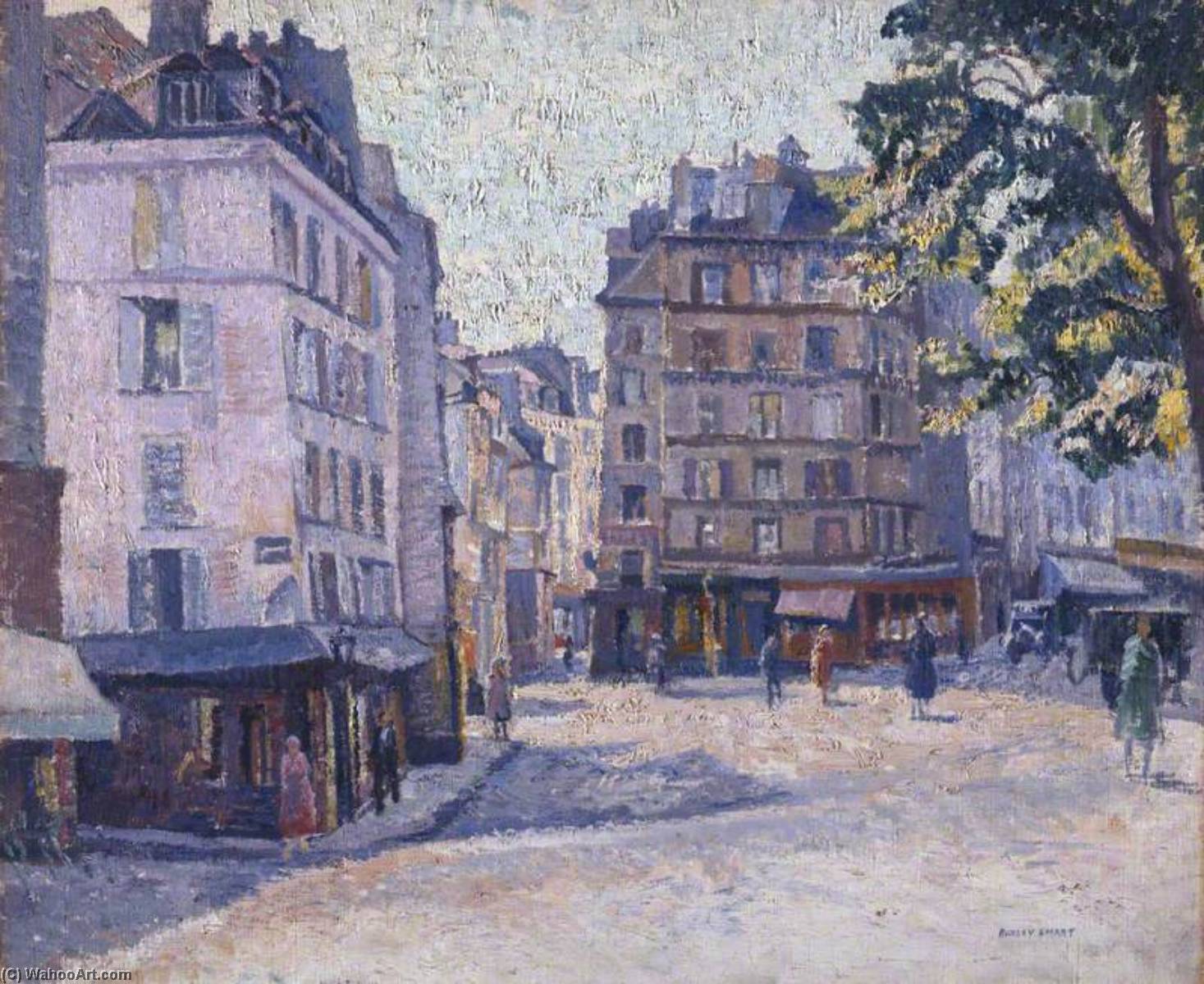 Order Paintings Reproductions Quai St Michel, Paris, 1928 by Rowley Smart (1887-1934) | ArtsDot.com