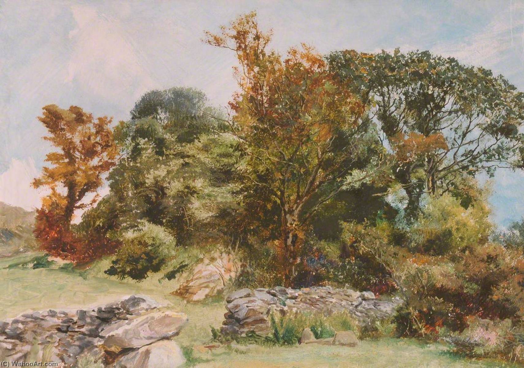 Order Oil Painting Replica Beddgelert, 1881 by Frederick William Hayes (1848-1918) | ArtsDot.com