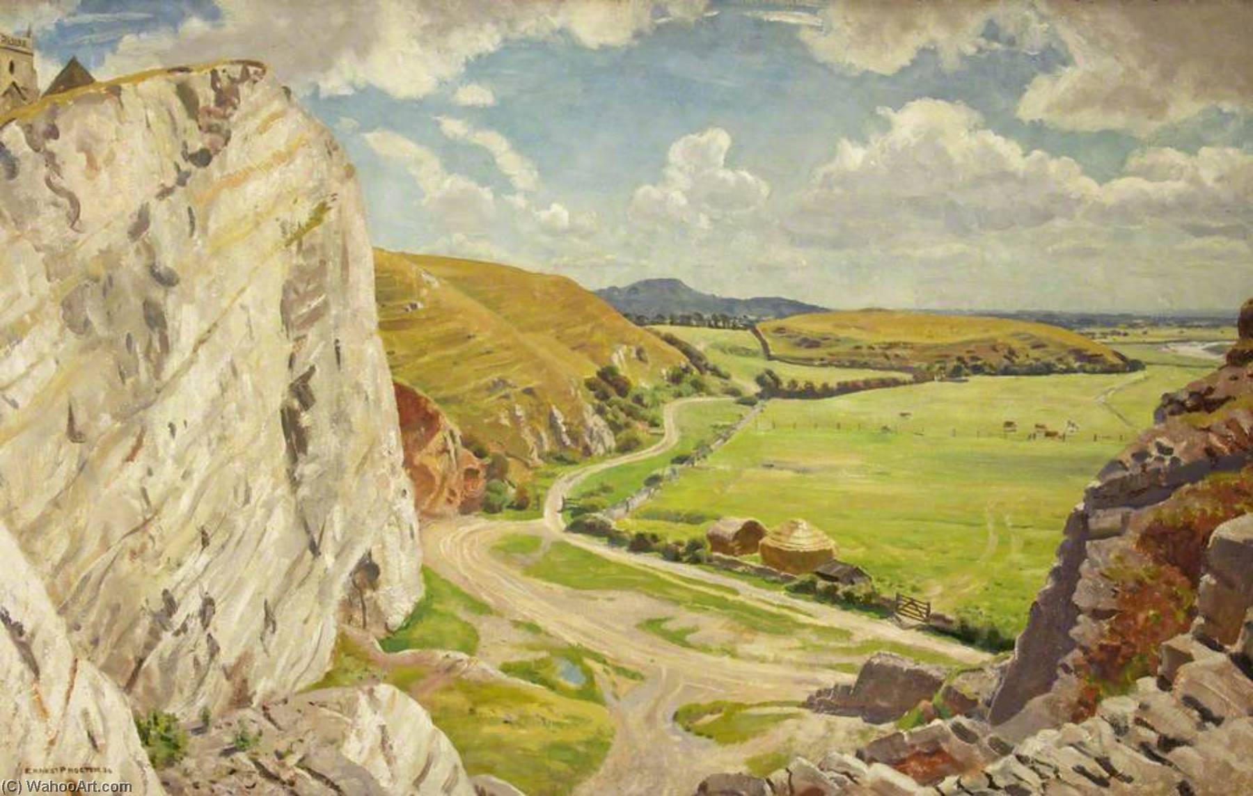 Order Oil Painting Replica Uphill from the North, 1934 by Ernest Procter (1885-1935) | ArtsDot.com