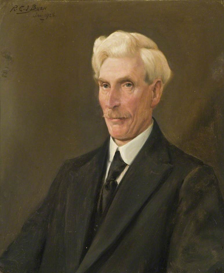 Order Oil Painting Replica Mr A. J. Mees, Long Serving Employee of the Wills Company, 1928 by Reginald Edgar James Bush (Inspired By) (1869-1956) | ArtsDot.com