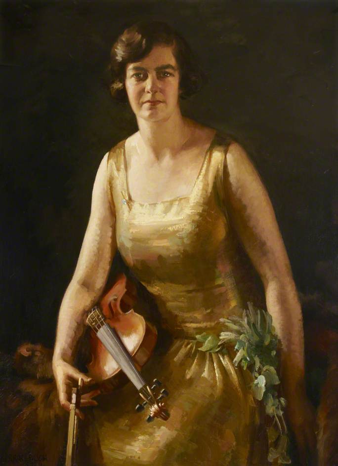 Order Art Reproductions Isolde Menges (1893–1976), 1929 by James Penniston Barraclough (1891-1942) | ArtsDot.com