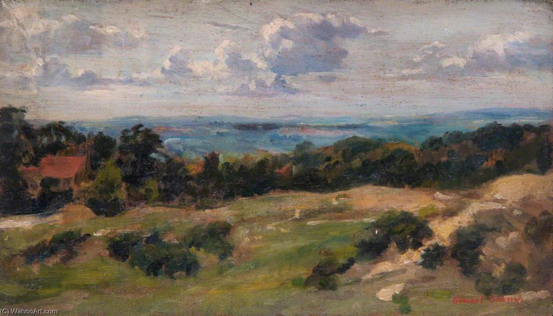 Order Paintings Reproductions Hampstead from Judges Walk, 1904 by Ernest Stamp (1869-1942) | ArtsDot.com