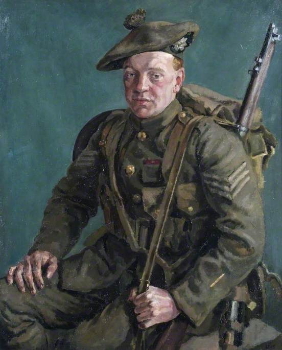 Order Art Reproductions Sergeant David Ferguson Hunter, VC, 1 5th Highland Light Infantry, 1919 by Neville Lewis (Inspired By) (1895-1972) | ArtsDot.com