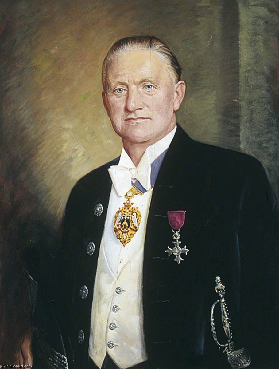 Order Paintings Reproductions Roland Winn, Lord Mayor (1938–1939) by John Archibald Alexander Berrie (Inspired By) (1887-1962) | ArtsDot.com