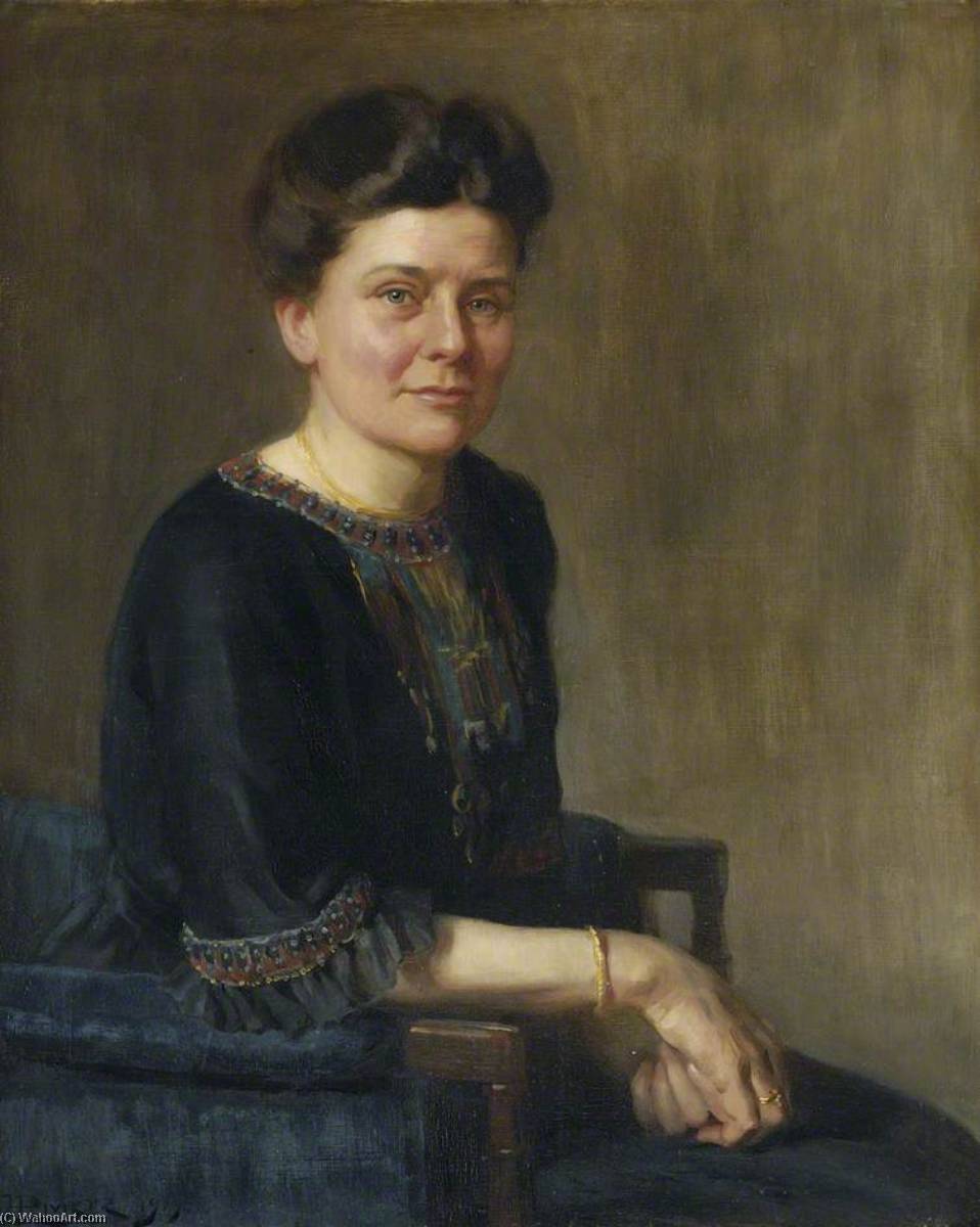 Ordinare Riproduzioni Di Quadri Mary Miller Allan, preside del Homerton College (1903-1935), 1919 di Hugh Goldwin Riviere (Ispirato da) (1882-1958) | ArtsDot.com
