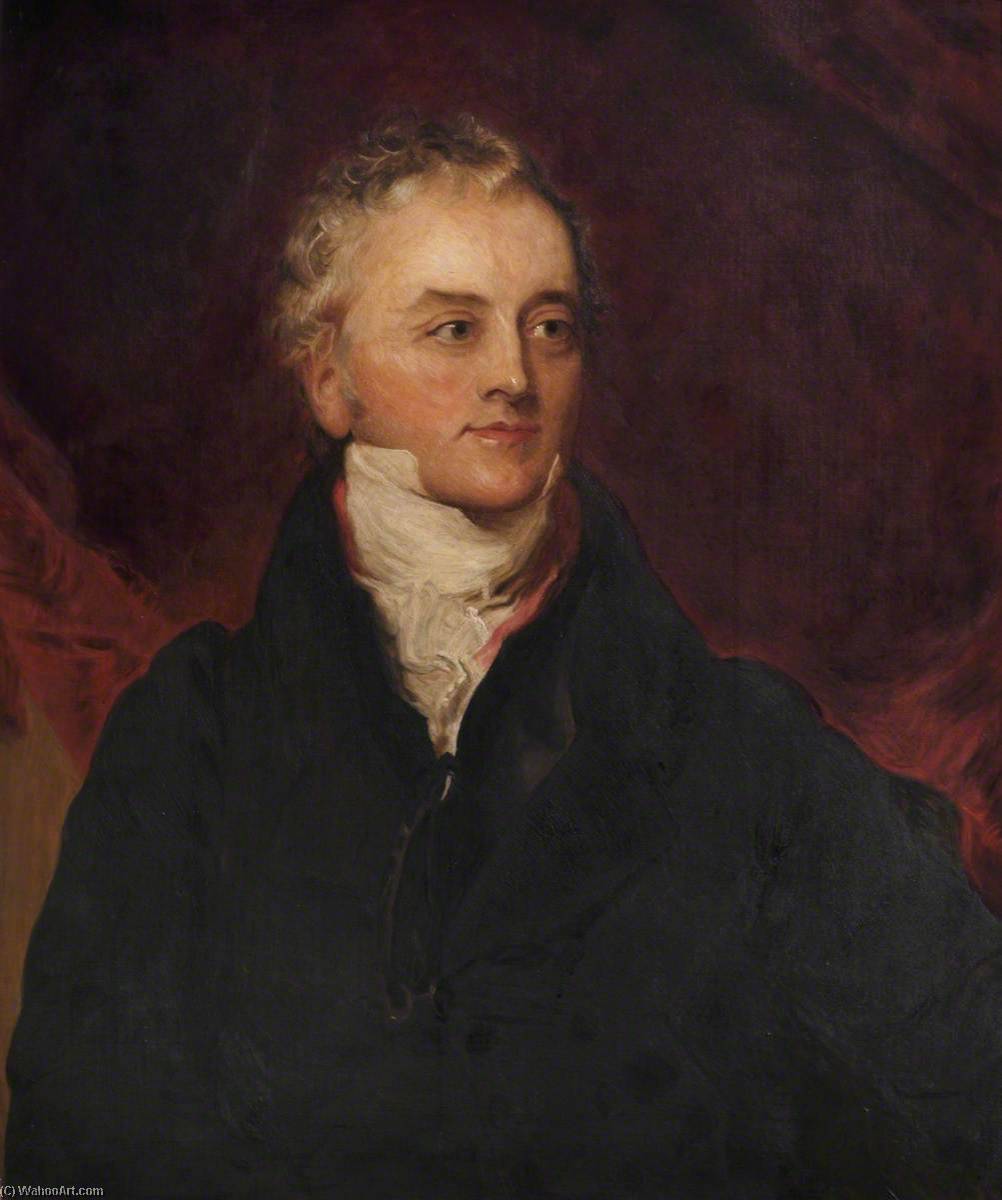 Order Oil Painting Replica Thomas Young (1773–1829) (copy after Thomas Lawrence), 1922 by Hugh Goldwin Riviere (Inspired By) (1882-1958) | ArtsDot.com